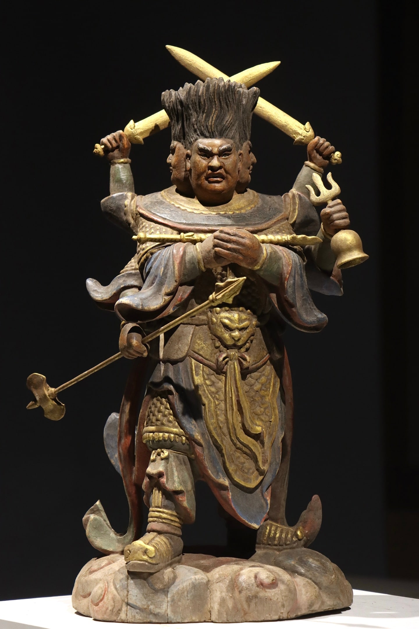 TANG DYNASTY'S FOUR SAGES OF THE NORTH POLE, MARSHAL TIANYOU: H:50cm (19.69in)