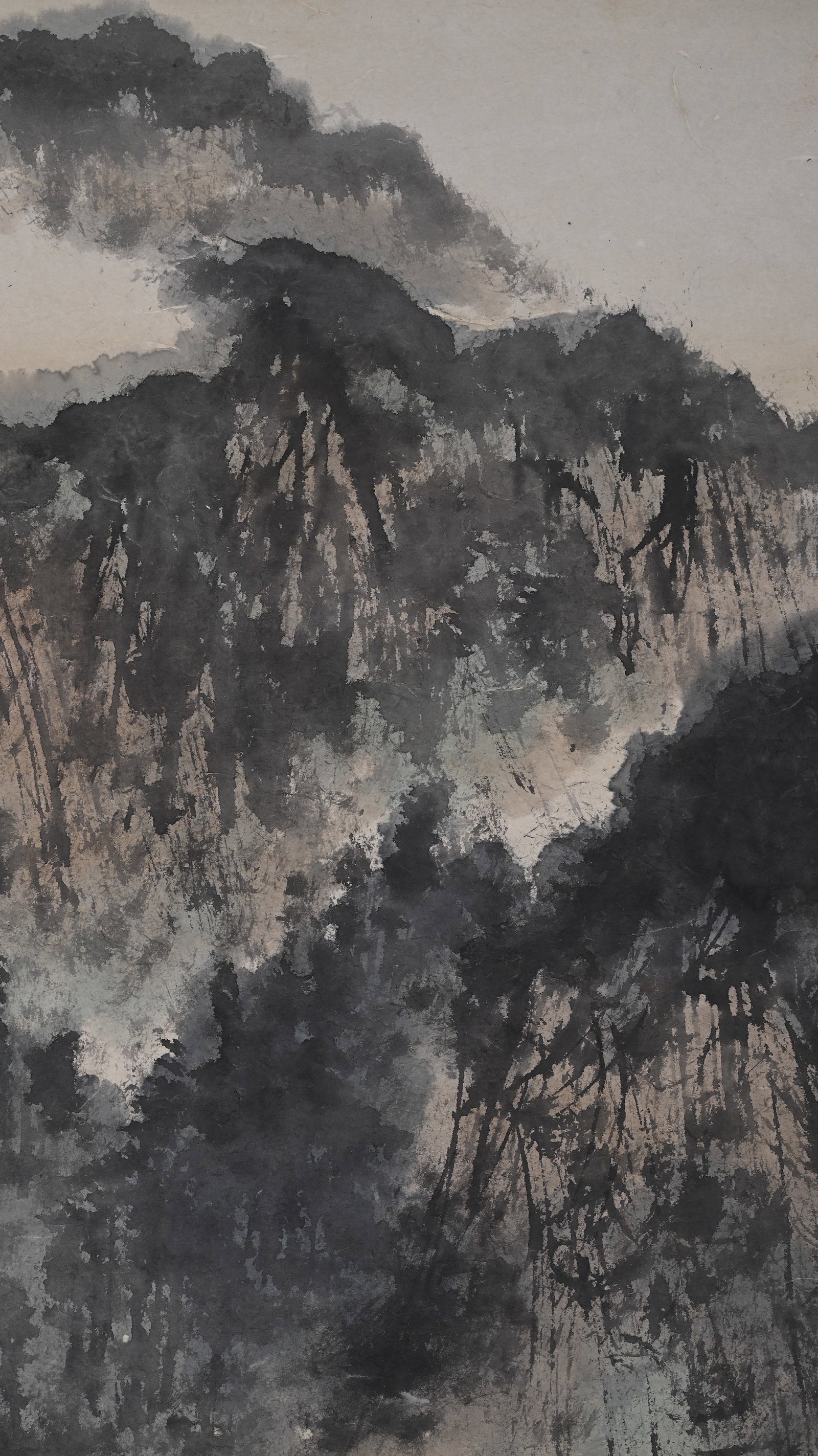 FU BAOSHI'S INK-SPLASHED CLOUD SEA VERTICAL SCROLL - 6