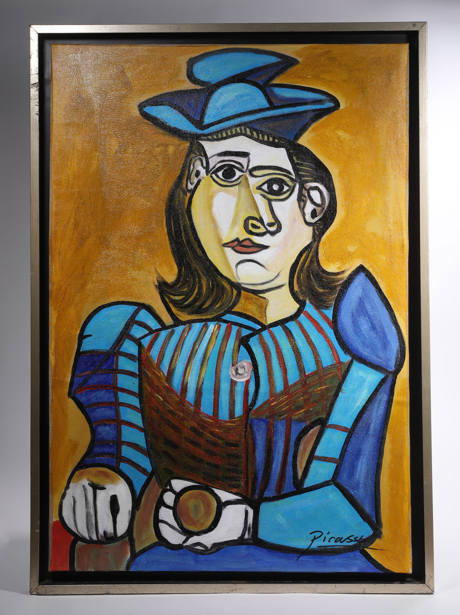 PABLO PICASSO (1881-1973) , ATTRIBUTED TO, OIL PAINTING: H:90cmW:63cm H:99cmW:77cm