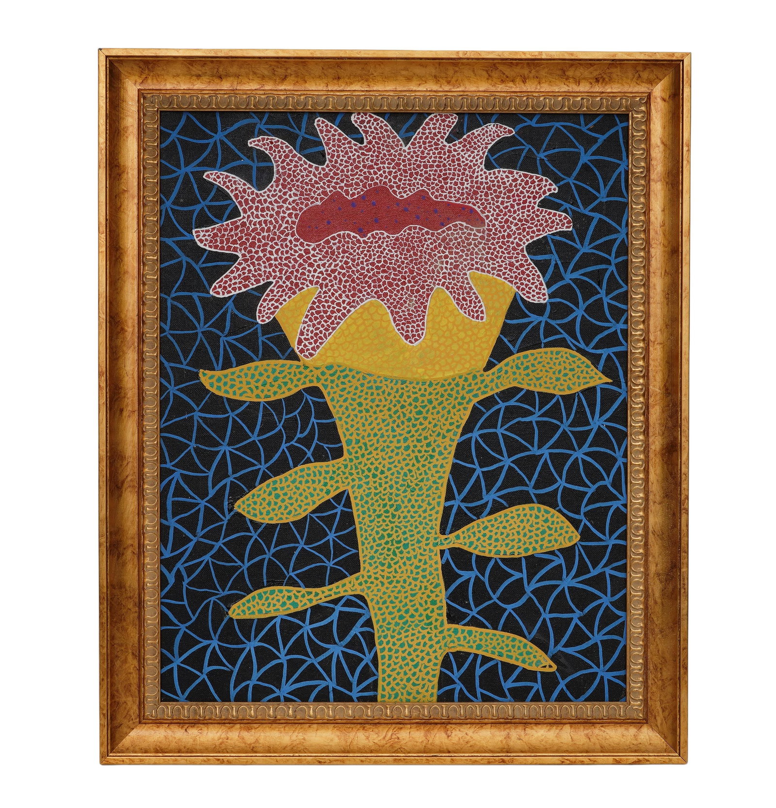 YAYOI KUSAMA (1929-2026) ,ATTRIBUTED TO,ACRYLIC ON CANVAS: Height:49cmWidth:38cmHeight:58cmWidth:48cm