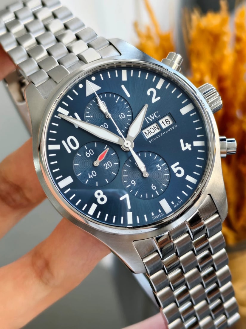 IWC Pilot's-Watch Chronograph, Ref. IW377717, Men's Wrist-Watch: D:43mm