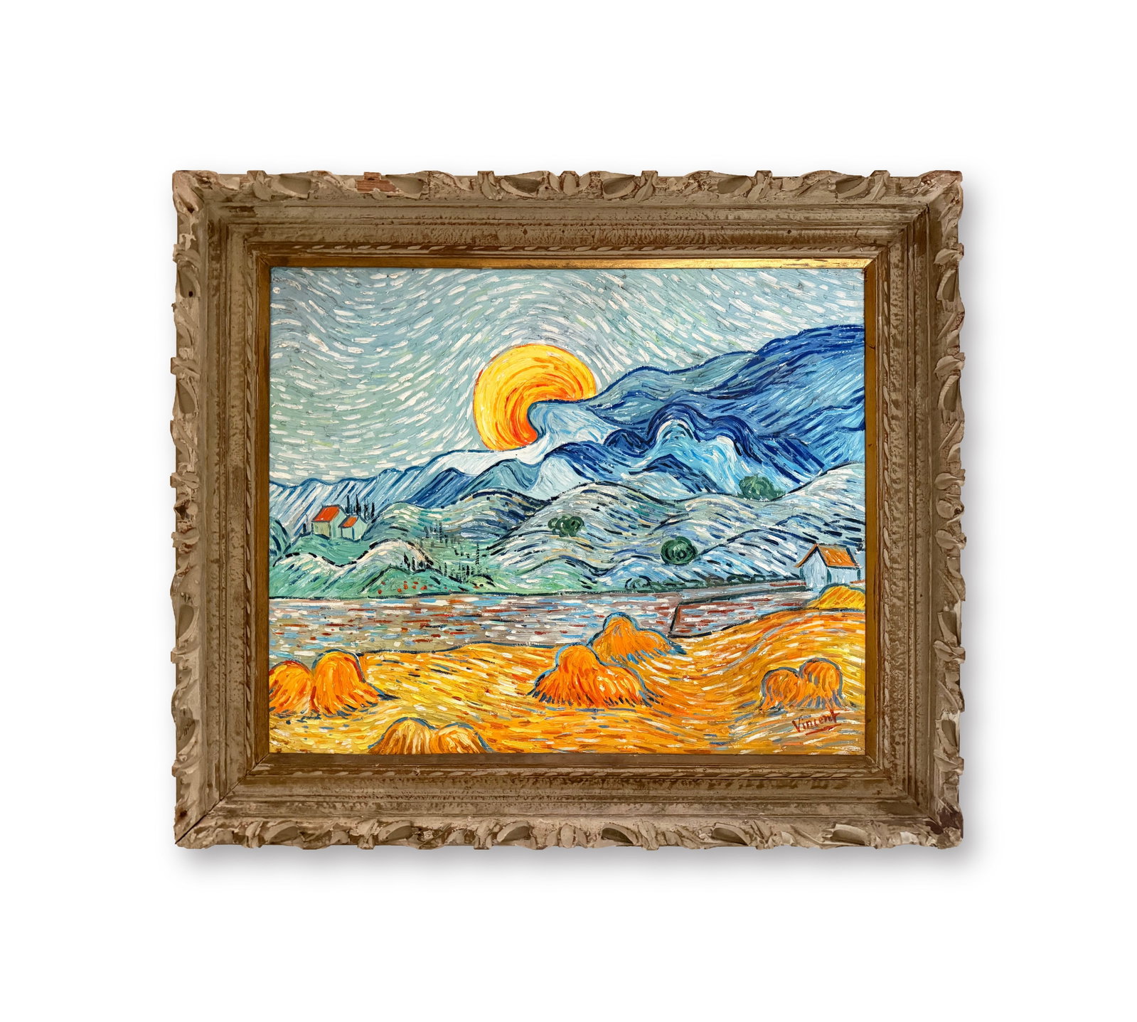 VINCENT VAN GOGH (1853-1890), ATTRIBUTED TO, OIL ON CANVAS: Image Size:20 3/4 by 25 1/2 inches (53 by 65 cm) All measurements are approximate.Framed dimensions:27 3/4 by 32 7/16 in (70.5 by 82.5 cm) Signed (lower right)Vincent van Gogh (1853-1890) stands as