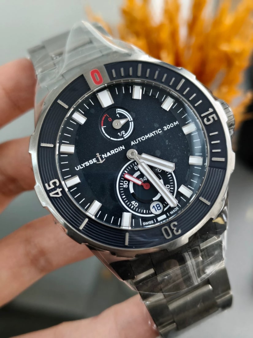 Ulysse Nardin Diver Chronometer, Titanium, Ref. 1183-170-7M/93, Men's Automatic Wrist-Watch: D:44mm