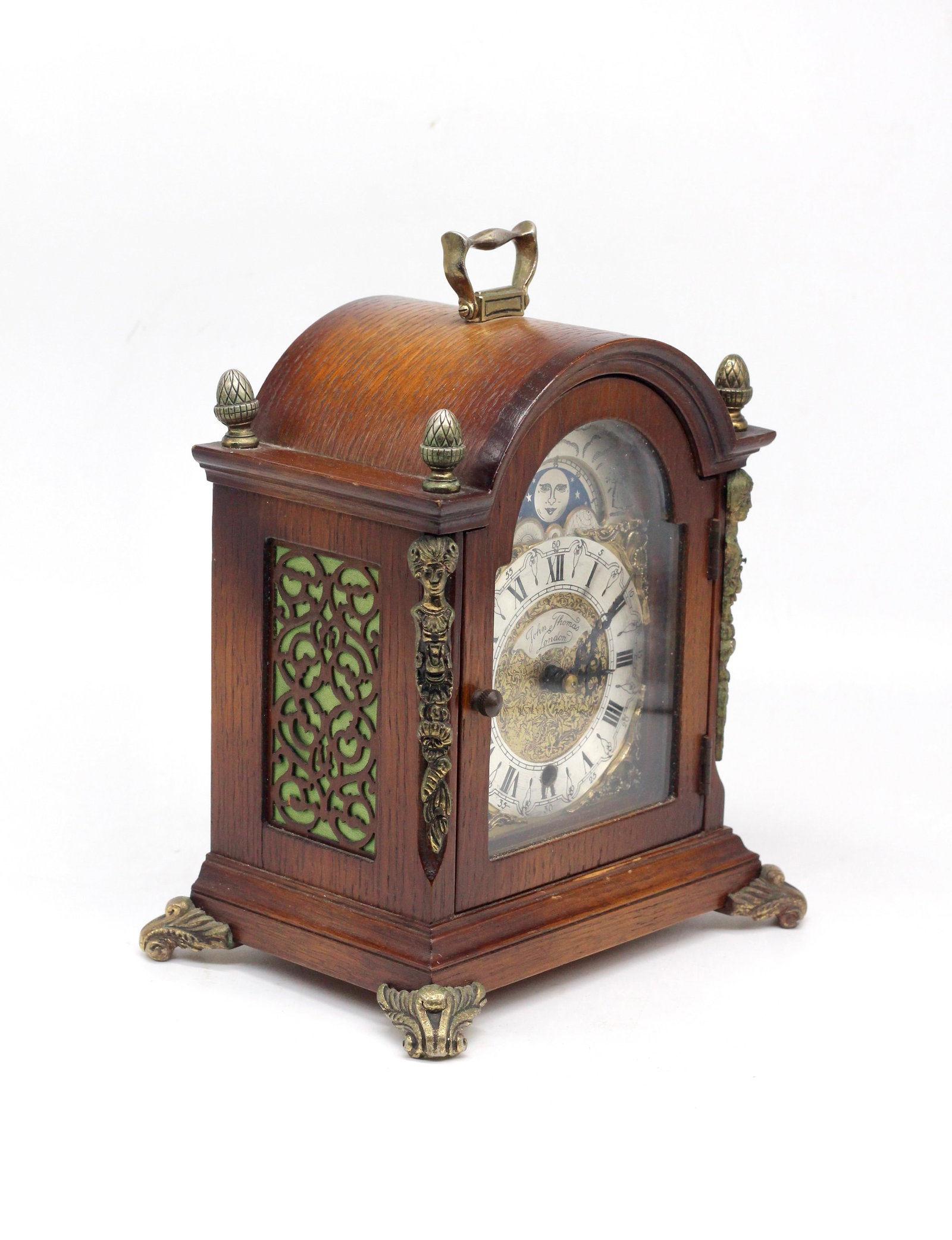 German Antique Small Handled Table Clock - 3