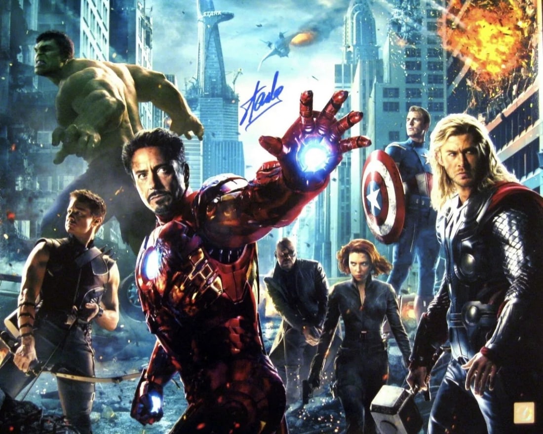 Stan Lee "Father of Marvel" Signed Photo (1 of 1)
