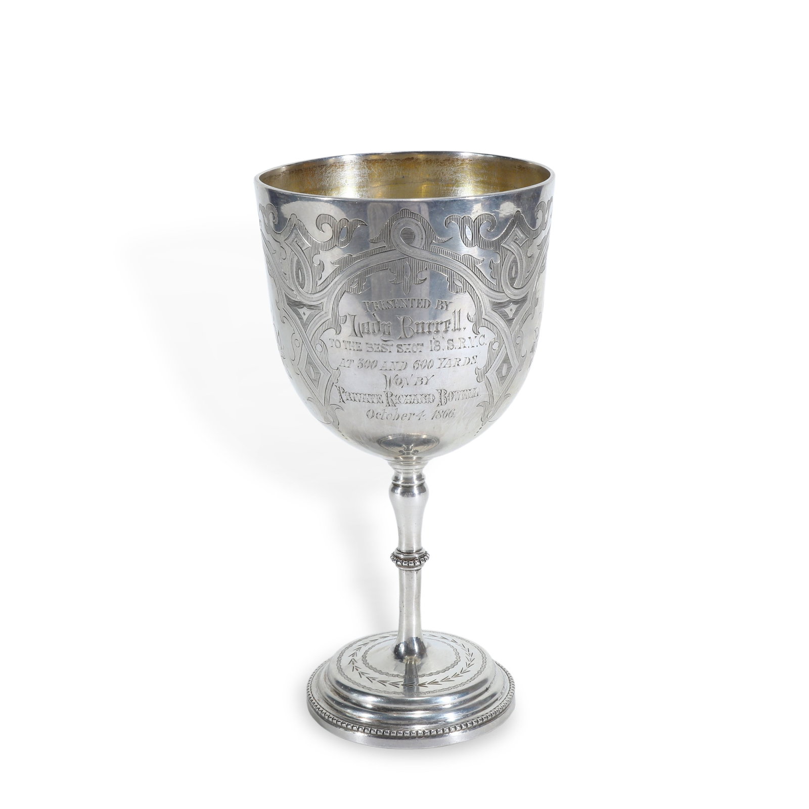 1866 London Sterling Silver Goblet crafted by Henry Holland (1 of 7)
