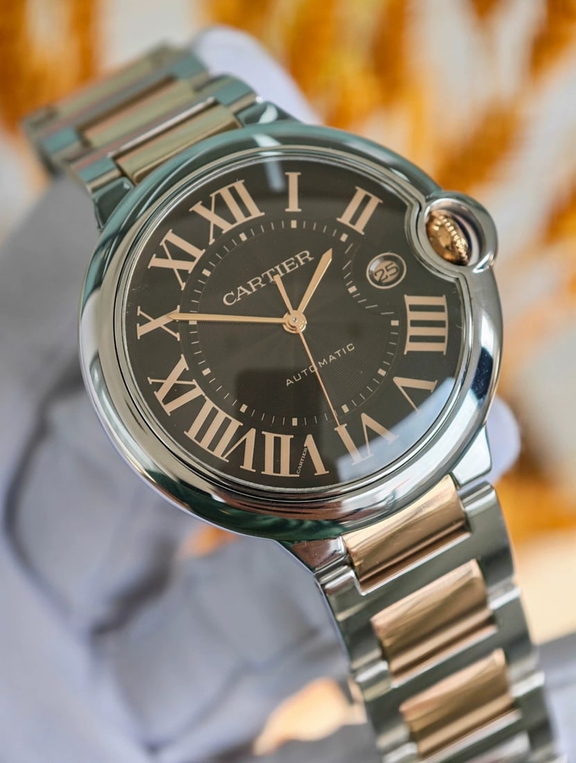 Cartier Ballon Bleu, Two-Tone, Ref. W6920032, Men's Automatic Wrist-Watch: D:42mm