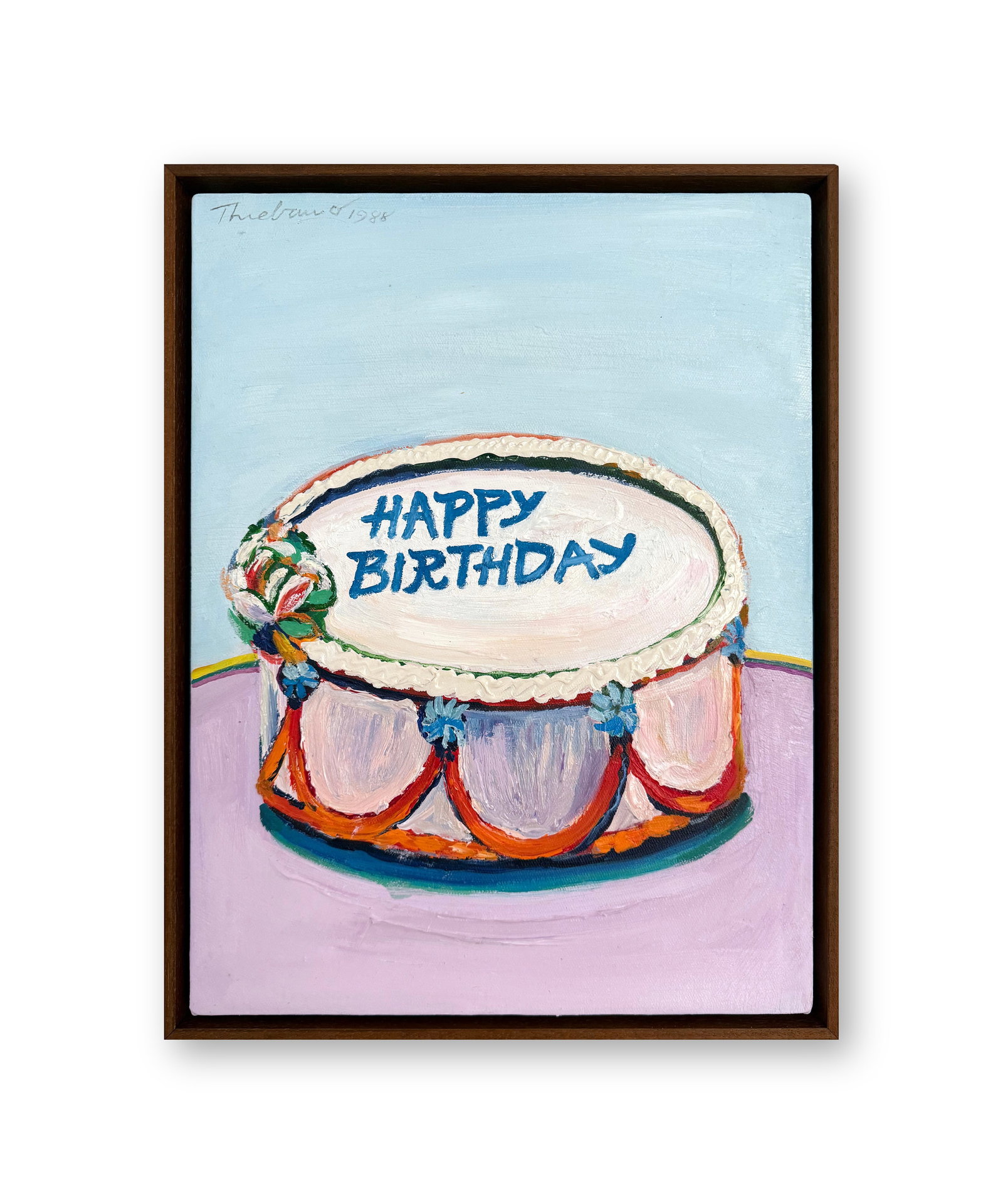 WAYNE THIEBAUD (1920-2021), ATTRIBUTED TO, OIL ON CANVAS: Image Size: 18 by 13 1/2 inches (45.6 by 34cm) All measurements are approximate.Framed dimensions:18 13/16 by 14 9/16 in (48 by 37cm) Signed (upper left)Wayne Thiebaud, born in 1920 in Mesa, Arizona,U
