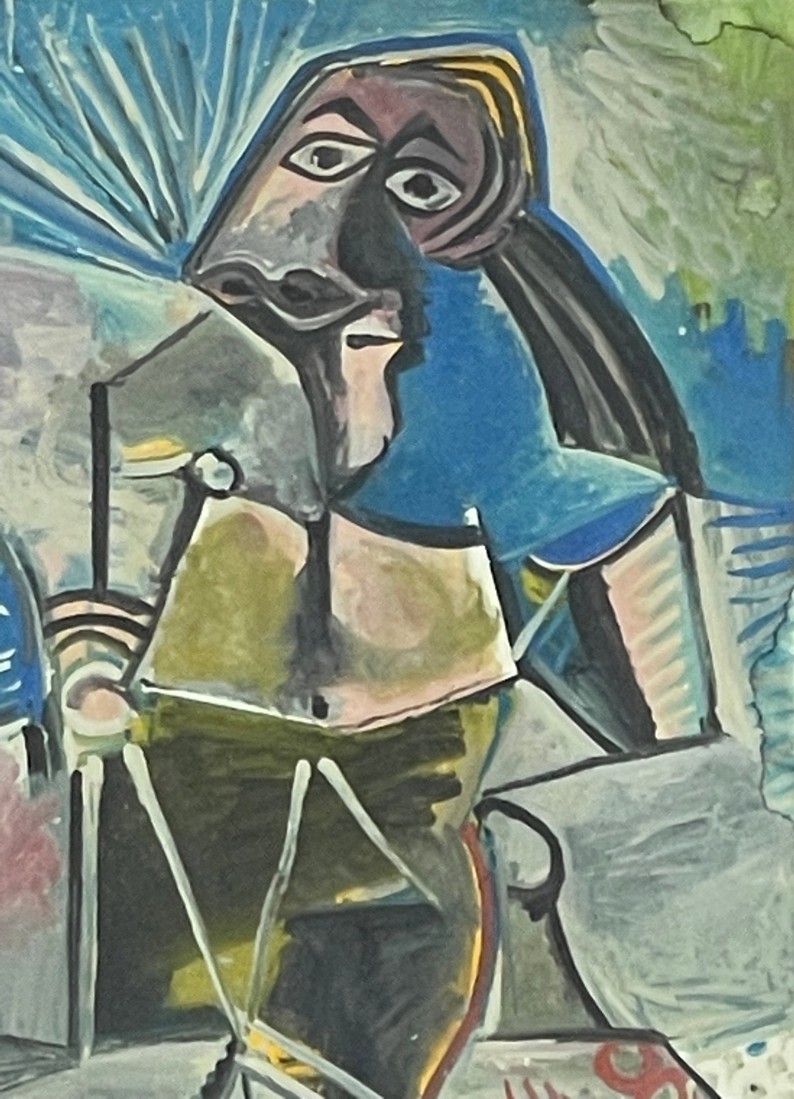 Pablo Picasso, "At Work", Lithograph - 2