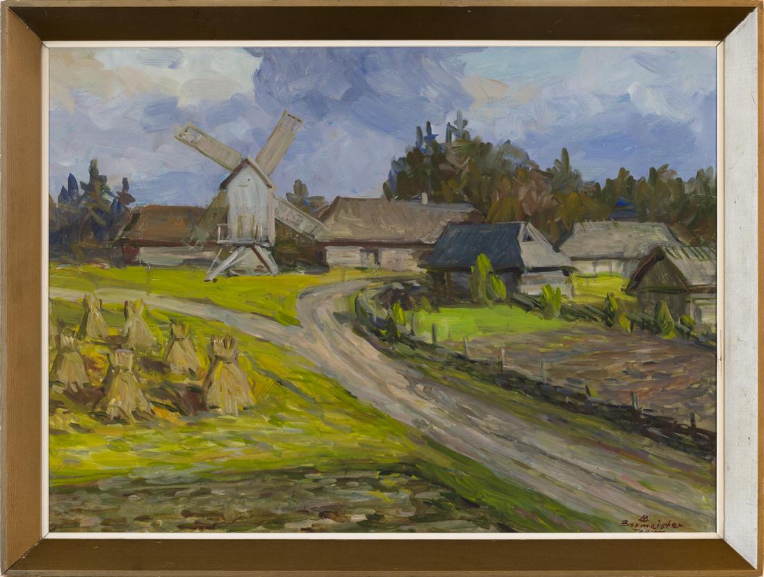Märt Bormeister (Estonian 1916 – 1991): Märt Bormeister õppis 1931–1937 dekoratsioonimaali erialal Peterburis kunstihariduse omandanud Roman Nymani ja August Janseni käe all Tallinna Riigi Kunsttööstuskoolis .