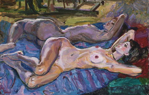 Valerian Loik (1904 – 1986): Akt peegli taustal. 1970.–80. aastad. Õli. Lõuend. 65.2 x 100.2 cm. Valerian Loik alustas kunstiõpinguid 1920 Rothi erastuudios, aastast 1924 oli Pallases Ado Vabbe õpilane.