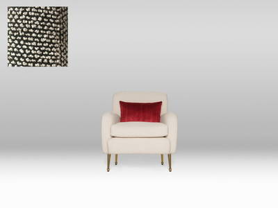 Andre Chair - Grey Boucle Fabric / Aged Brass Legs