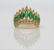 Rare Vintage Effy Emerald & Diamond Tiara Ring