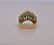 Rare Vintage Effy Emerald & Diamond Tiara Ring - 7