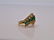 Rare Vintage Effy Emerald & Diamond Tiara Ring - 8