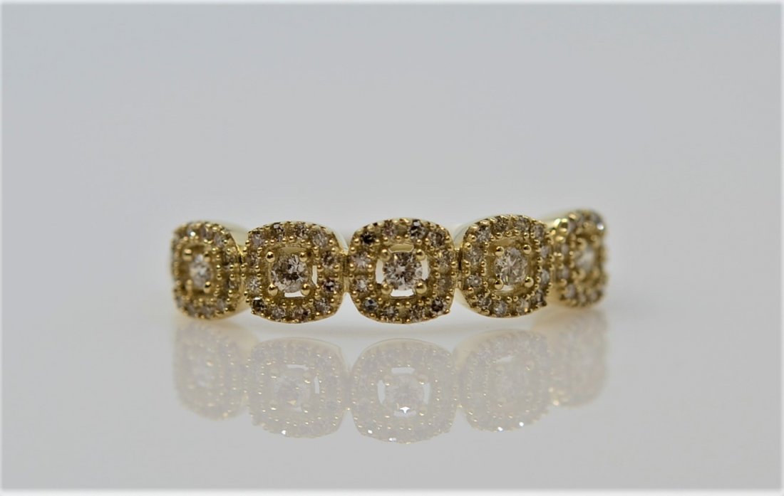 Precious Multi Halo Diamond Band (1 of 5)