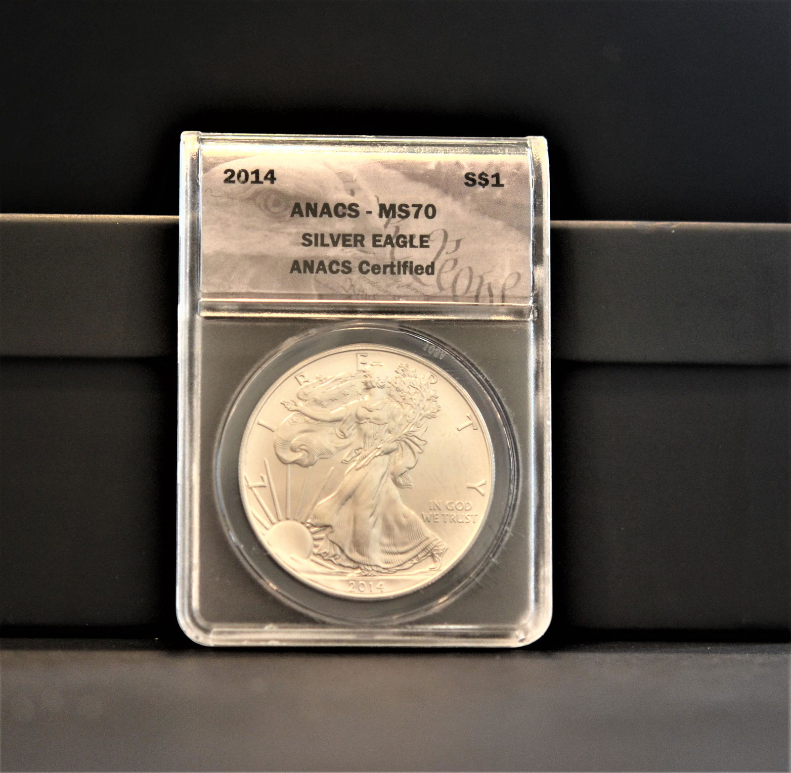 2014 American Silver Eagle MS70 ANACS (1 of 2)