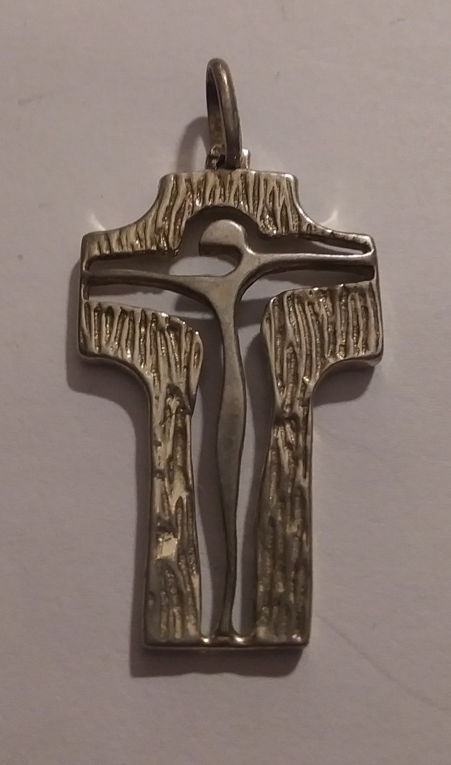 Sterling silver Modernist cross people person (1 of 3)