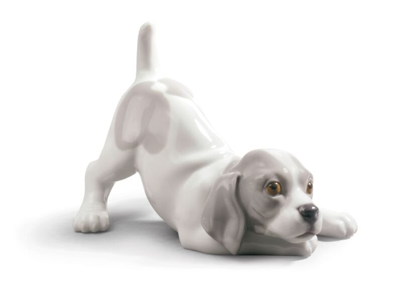 Lladro Playful Puppy Figurine (1 of 2)