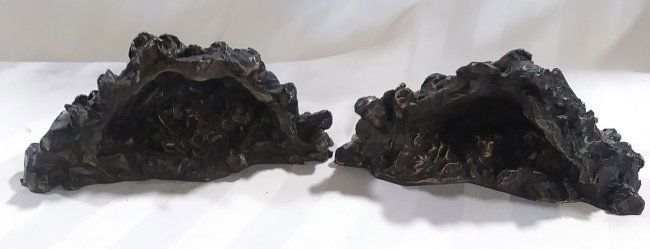 Bronze 2 piece Cave scene sculpture signed Newton 3/30 (1 of 5)