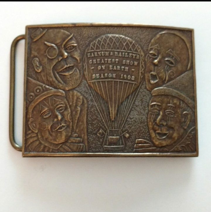 Tiffany & Co Barnum and Bailey Brass Belt Buckle (1 of 2)