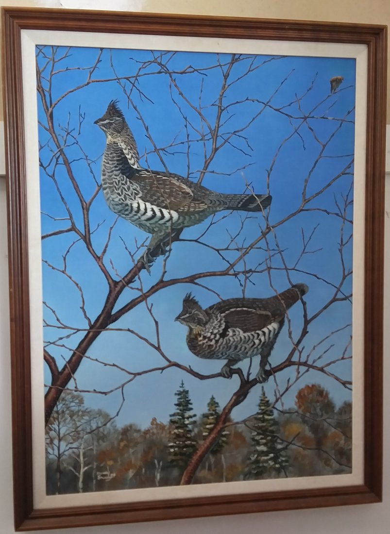 Ducks Unlimited HANDPAINTED Grouse by Mike Stickley (1 of 6)