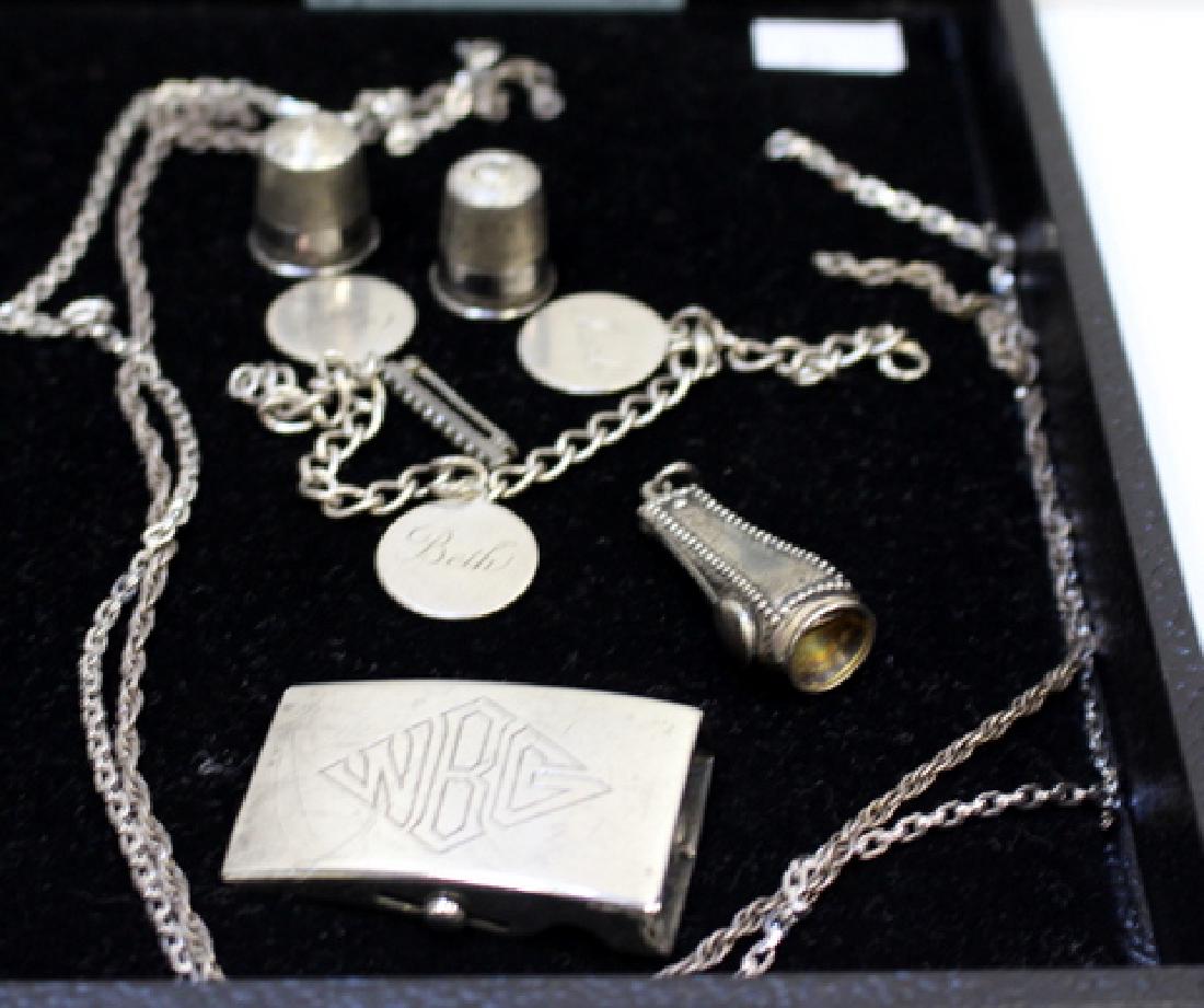 EIGHT PCS OF JEWELRY & THIMBLES (1 of 5)