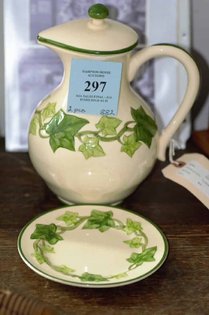 I LOVE LUCY PROPS COFFEE POT AND BREAD PLATE (1 of 4)