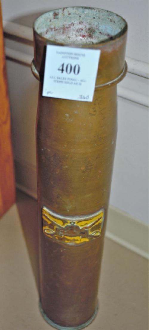 VINTAGE TRENCH ART ARTILLARY SHELL ASH TRAY (1 of 2)