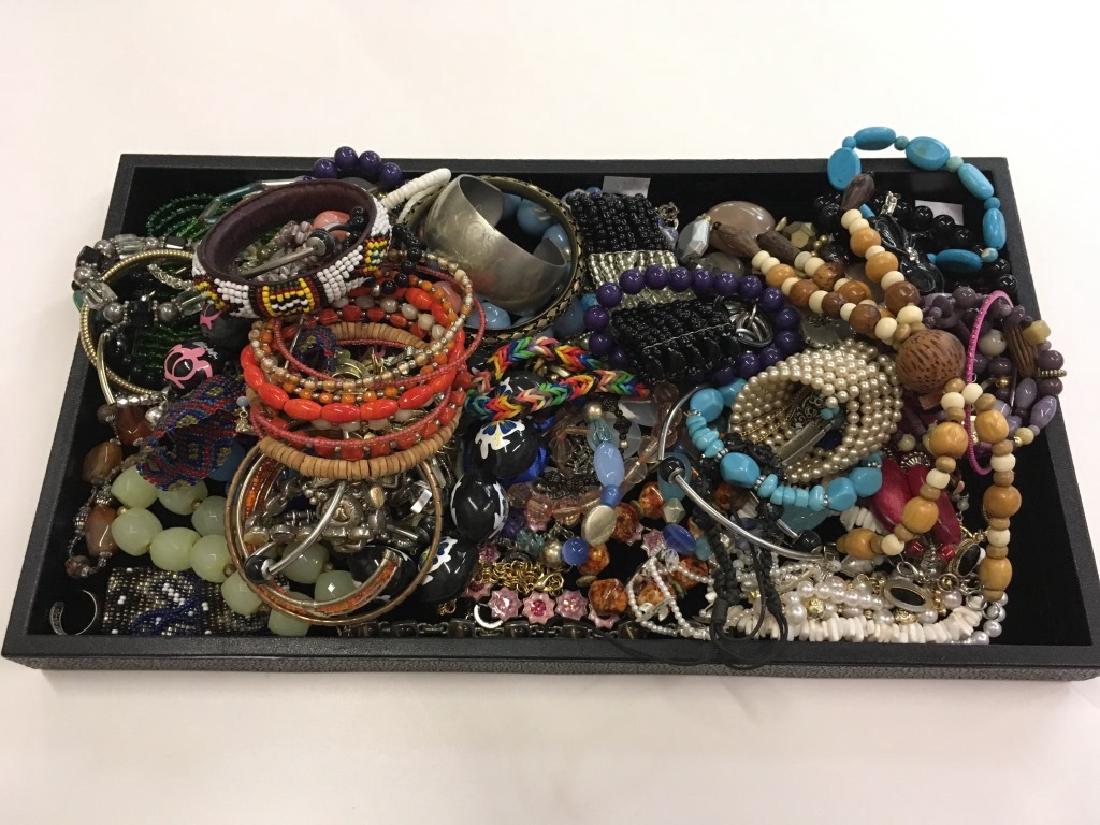 LARGE TRAY LOT OF COSTUME JEWELRY (1 of 5)