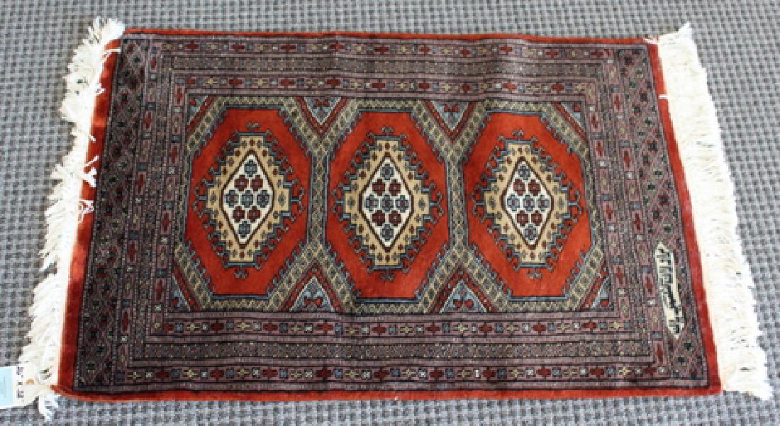 SMALL HAND KNOTTED ORIENTAL RUG (1 of 2)