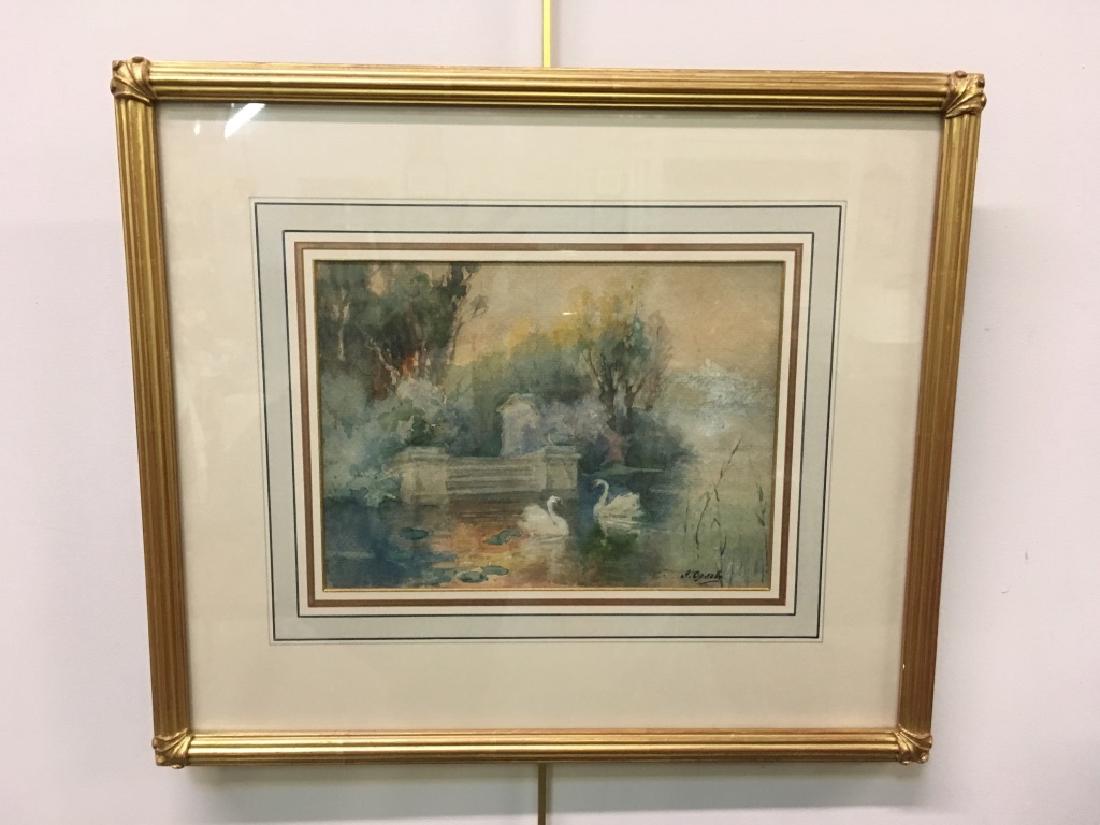 SIGNED WATERCOLOR BY ALEXANDER ORLOV (1 of 3)