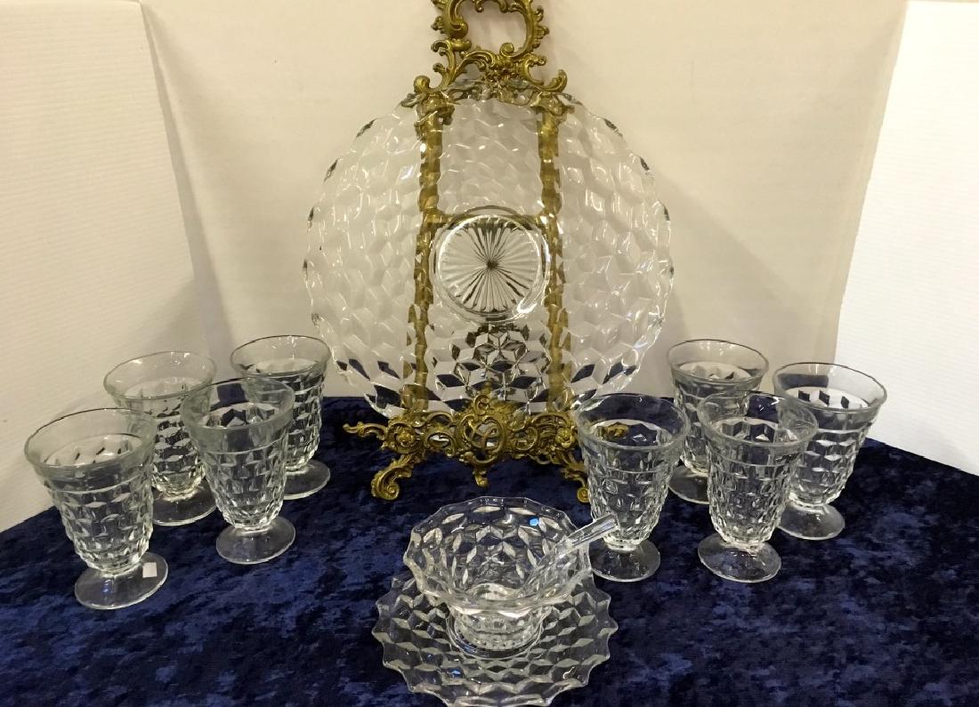 TWELVE PCS OF FOSTORIA  AMERICAN CLEAR (1 of 6)