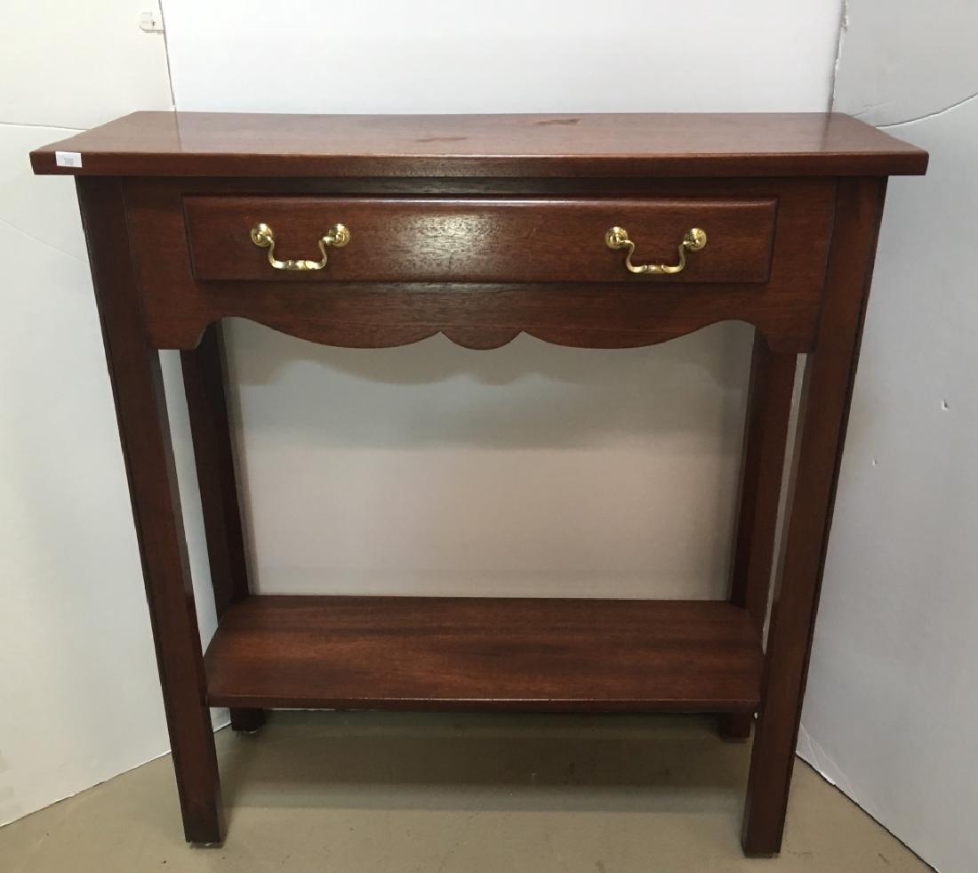 MAHOGANY ONE DRAWER CONSOLE TABLE (1 of 5)
