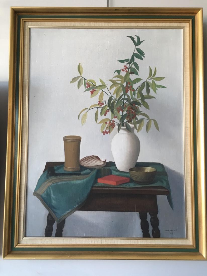 ISTVAN MACSAI OIL ON CANVAS STILL LIFE (1 of 3)