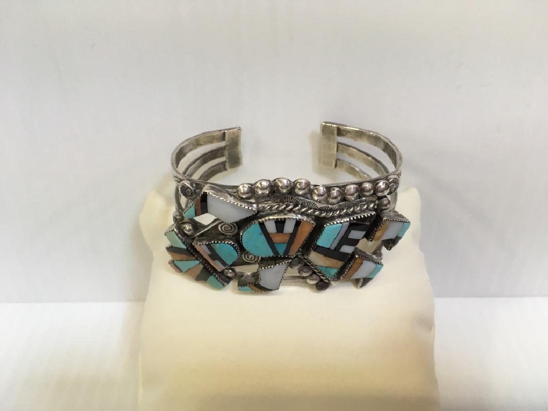 NATIVE AMERICAN CUFF BRACELET (1 of 6)