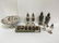 13 PCS OF STERLING & SILVER PLATE