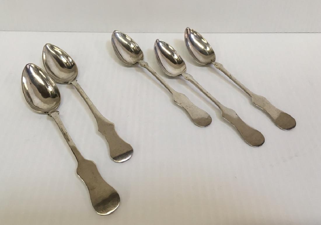 FIVE SILVER TEASPOONS (1 of 6)