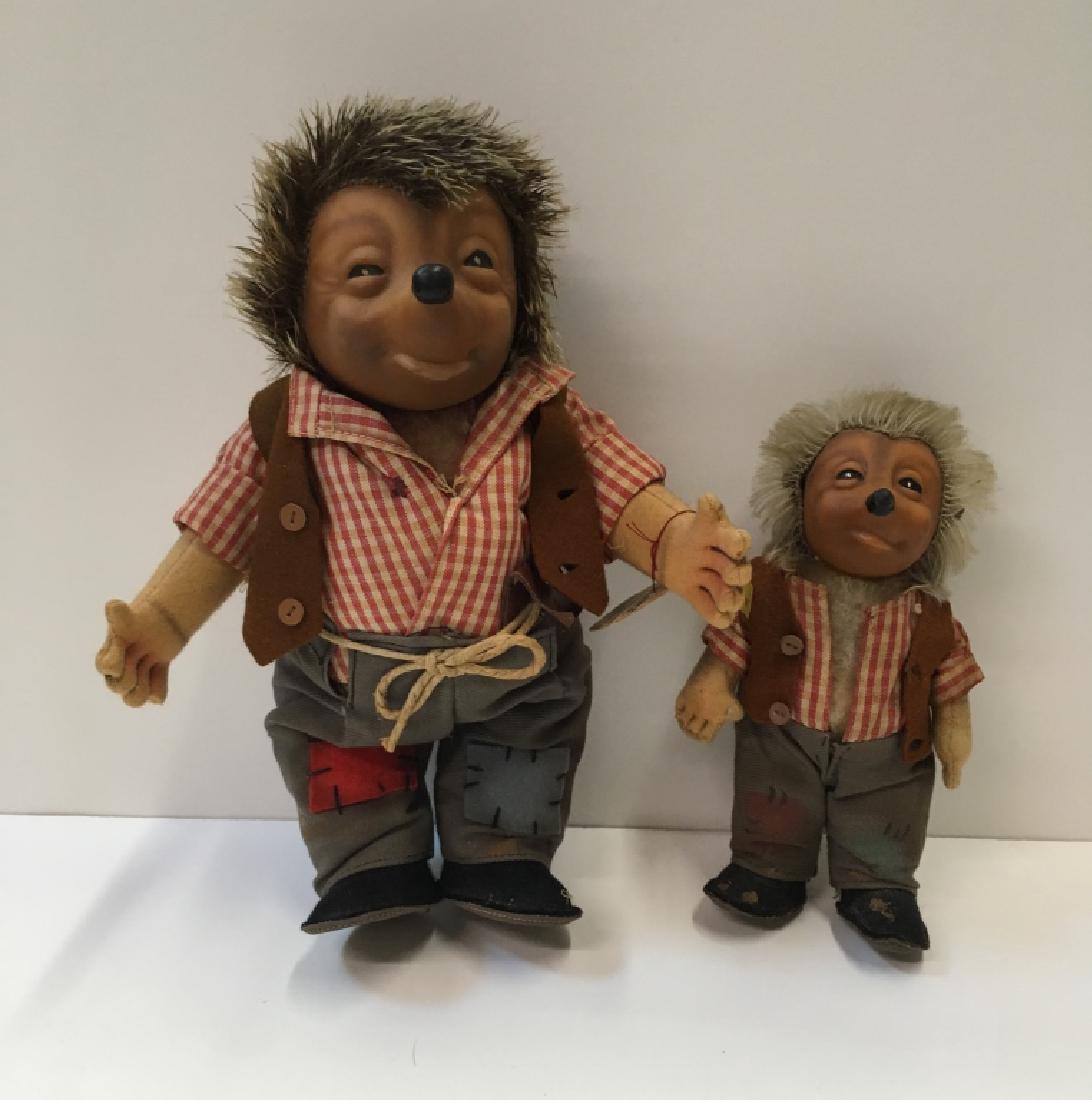 2 VINTAGE STEIFF HEDGEHOGS "MECKI" & SON (1 of 9)