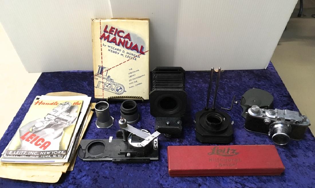 VINTAGE LEICA CAMERA, PARTS & BOOK & PAMPHLETS (1 of 10)