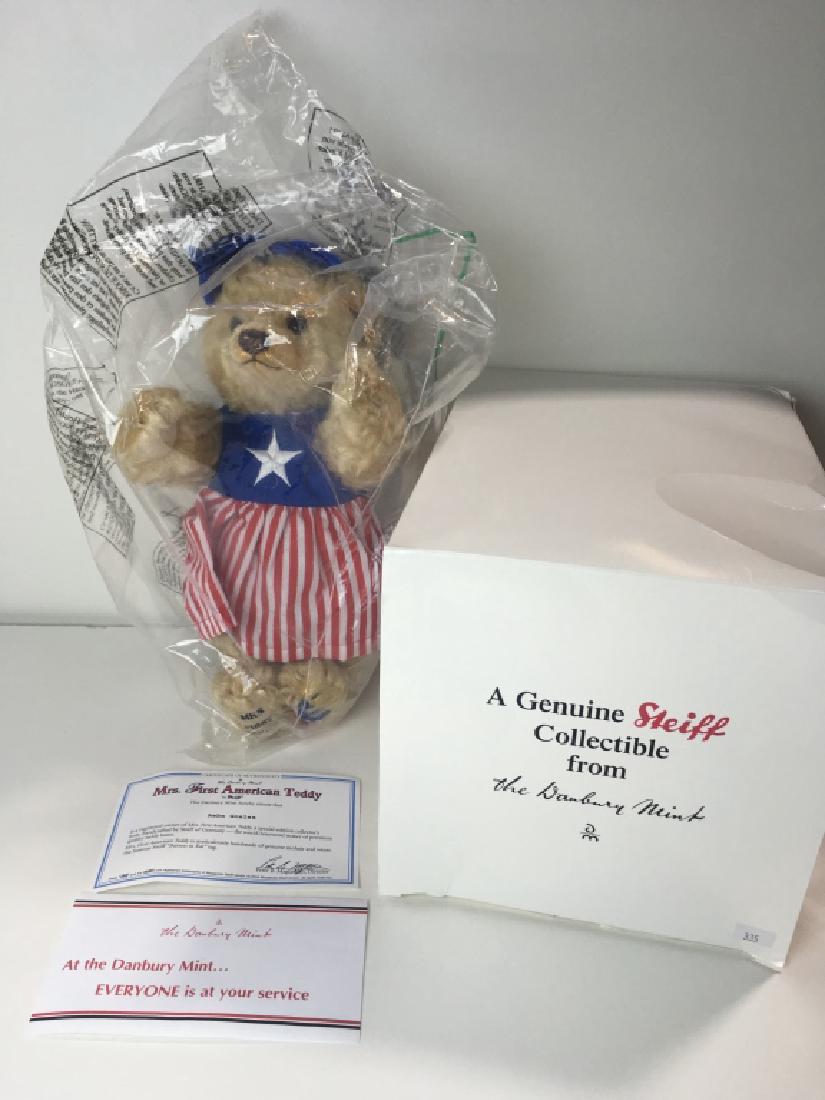 STEIFF DANBURY MINT MRS. FIRST AMERICAN TEDDY BEAR (1 of 10)
