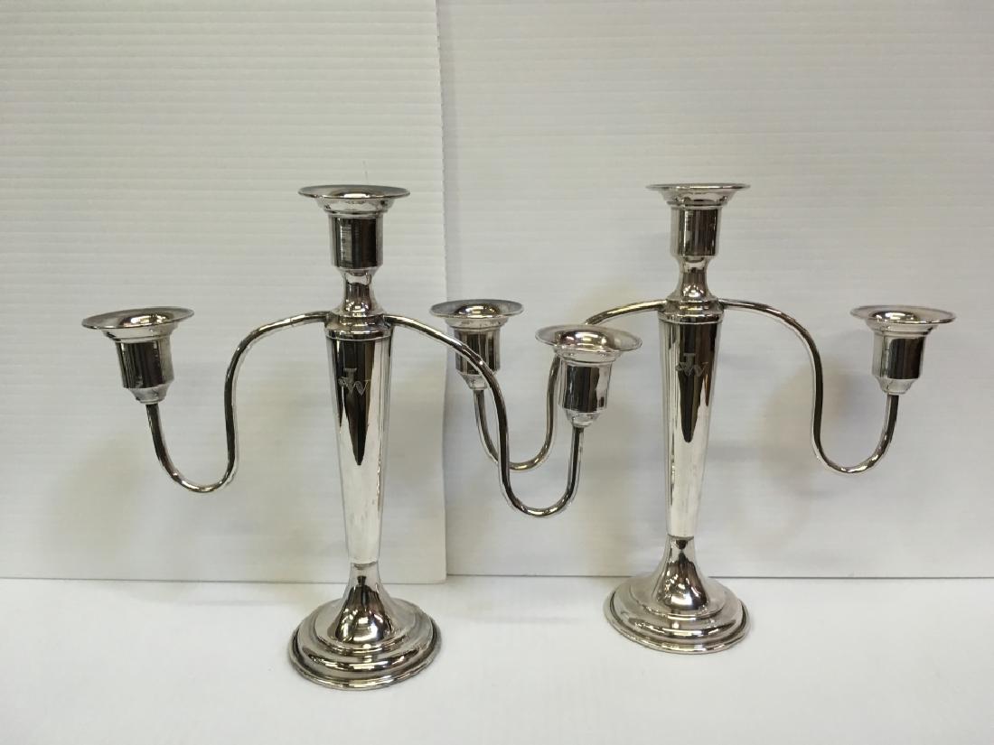 PR OF 900 SILVER CANDELABRA (1 of 6)