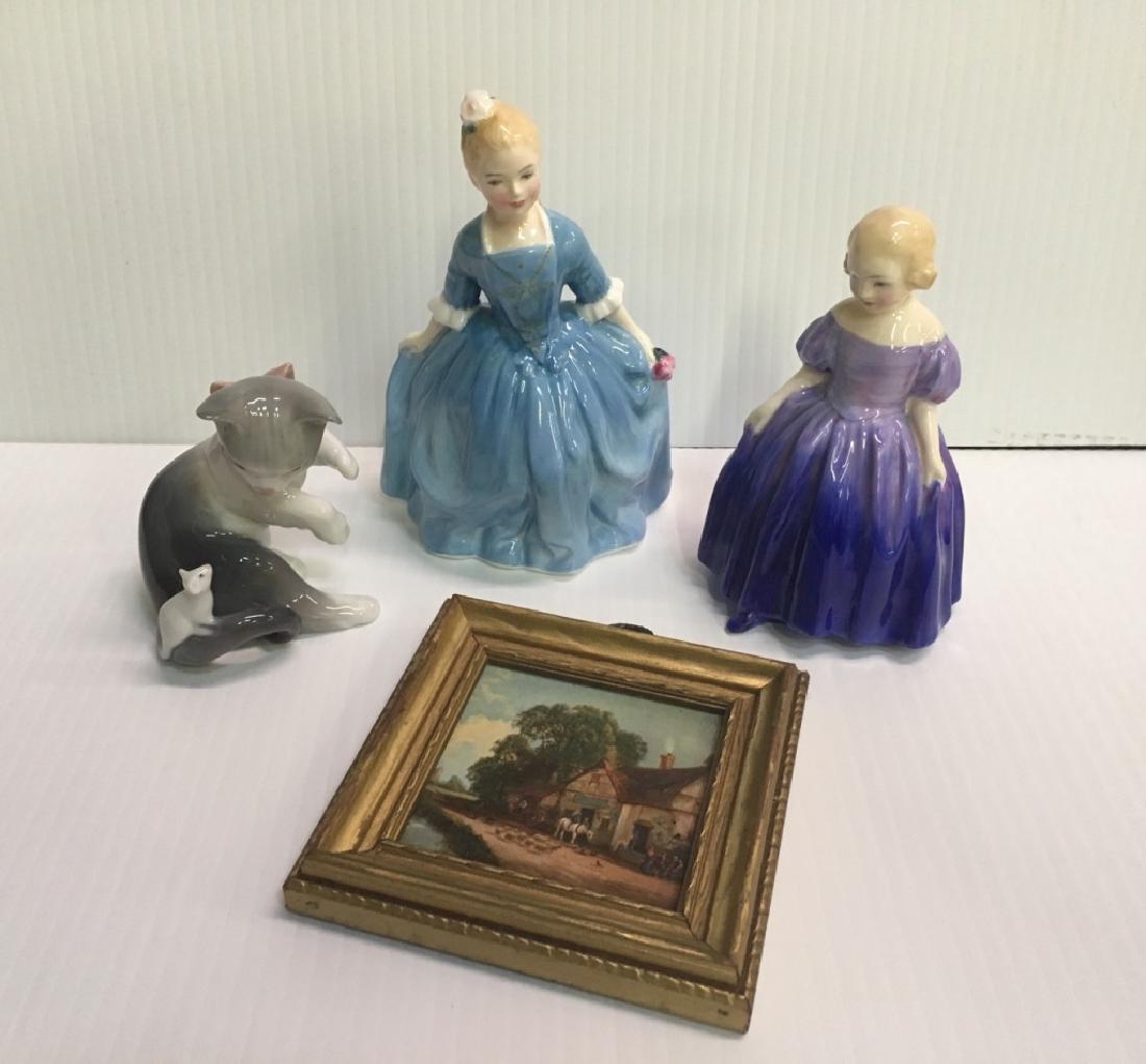 ROYAL DOULTON & LLADRO FIGURINES PLUS SMALL PRINT (1 of 9)