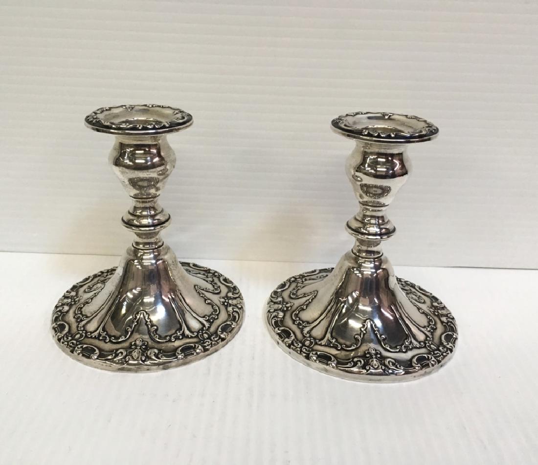 PR OF STERLING CANDLESTICKS - "CHANTILLY" GORHAM (1 of 6)