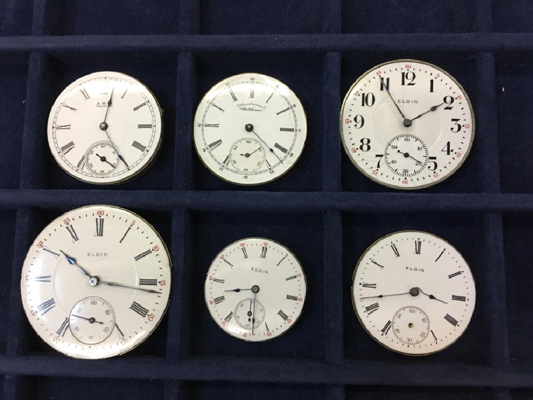 6 WALTHAM & ELGIN WATCH MOVEMENTS - PARTS, REPAIR (1 of 7)