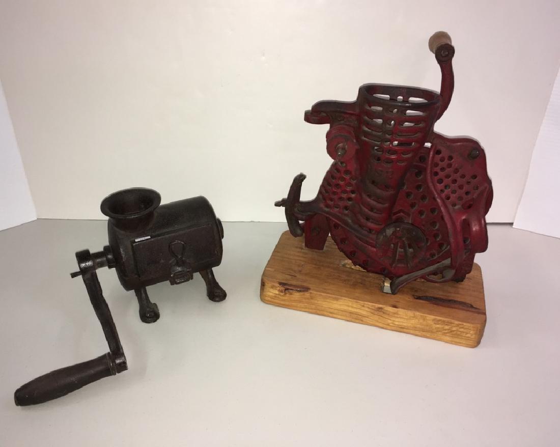 VINTAGE HAND CRANK CORN SHELLER & MEAT GRINDER
