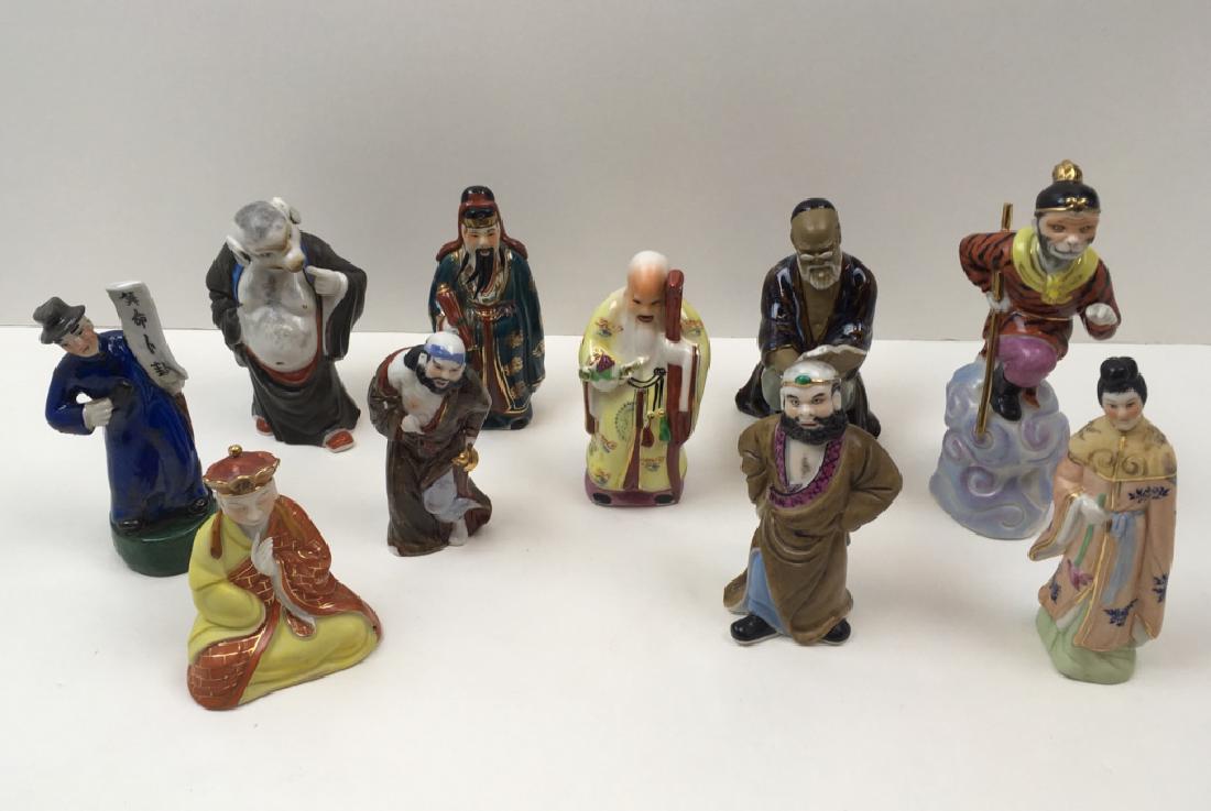 10 HAND PAINTED CHINESE FIGURES (1 of 14)
