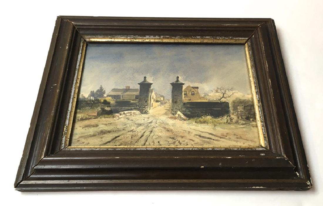 FRAMED WATERCOLOR SIGNED GEO. F. SHELTON (1 of 9)