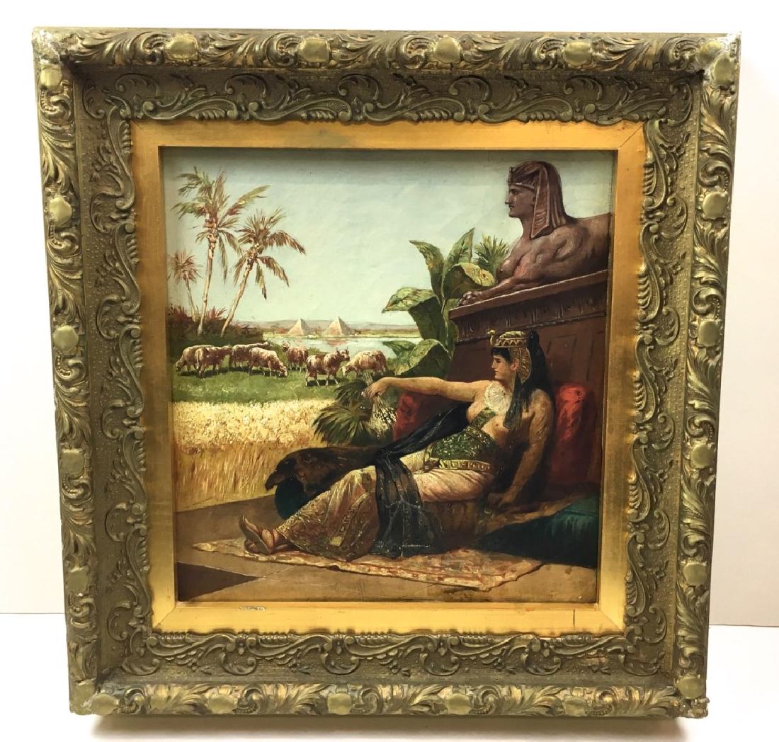 FRAMED OIL ON CANVAS - EGYPTIAN PRINCESS (1 of 12)