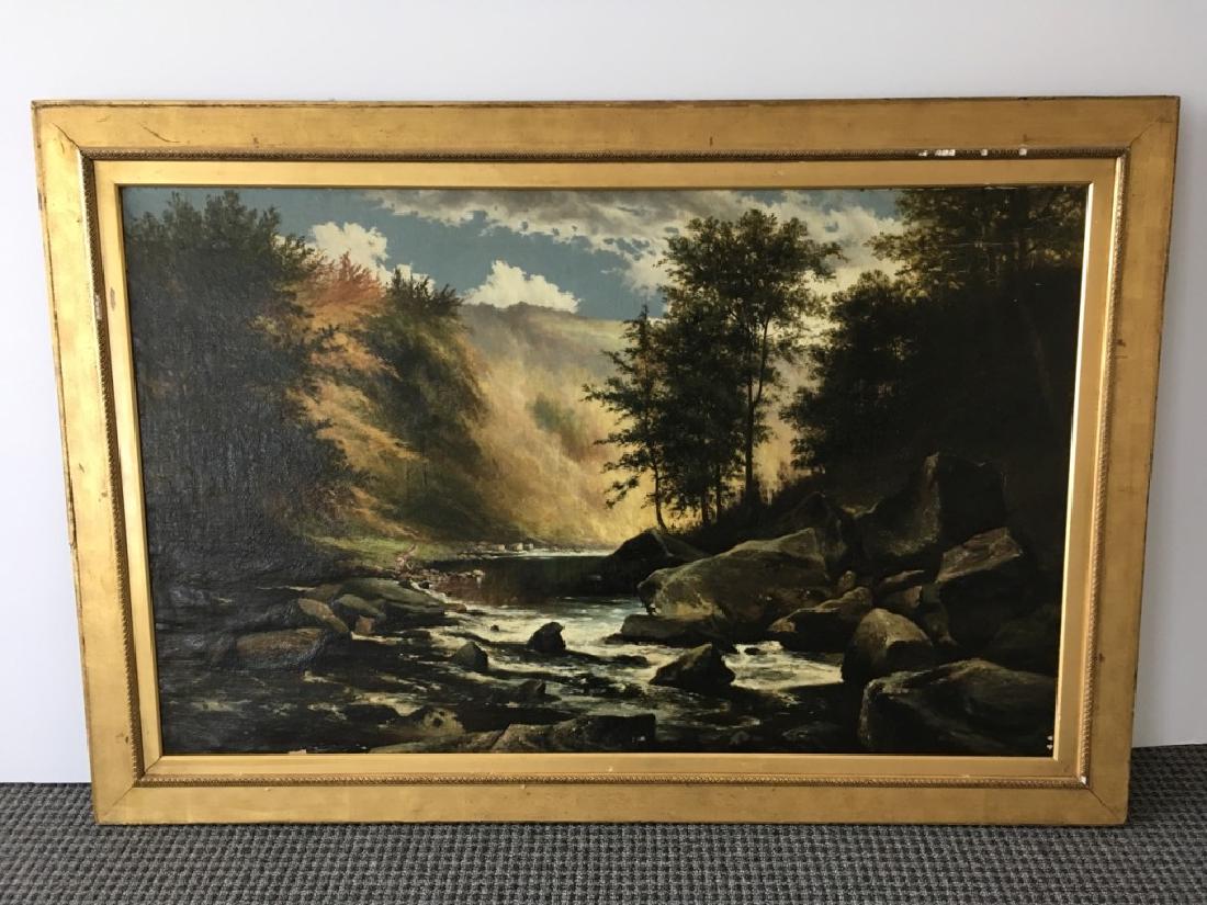 FRAMED OIL ON CANVAS SIGNED C. M. LAREN (1 of 19)